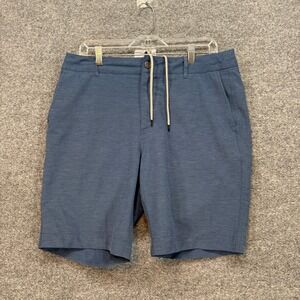 Faherty All Day Shorts Mens 34 Blue Stretch Hybrid Quick Dry Board Shorts Swim